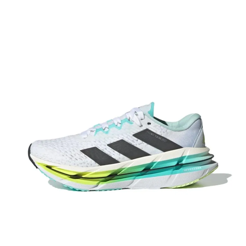 Adidas Adistar Slip Resistant Low Top Running Shoes Women's White
