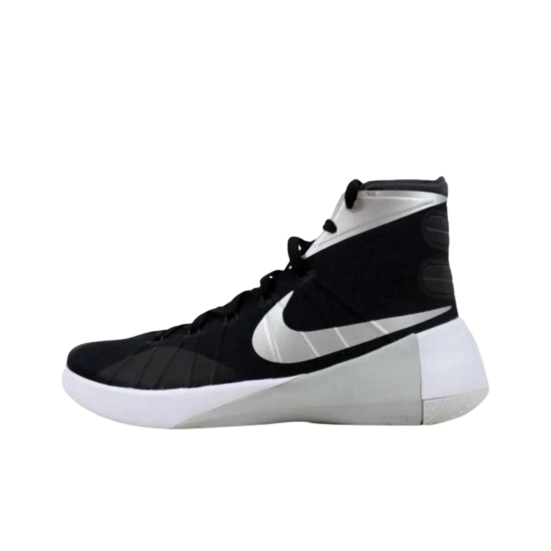 Nike Hyperdunk 2015 TB Cushioning, Wear Resistant High Top Basketball Shoes Women's Black Silver