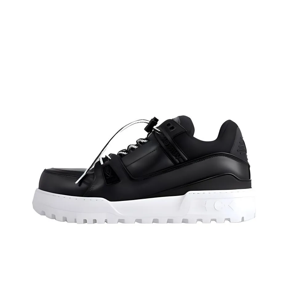LOUIS VUITTON Trainer Maxi Low-Top Casual Shoes Unisex Black