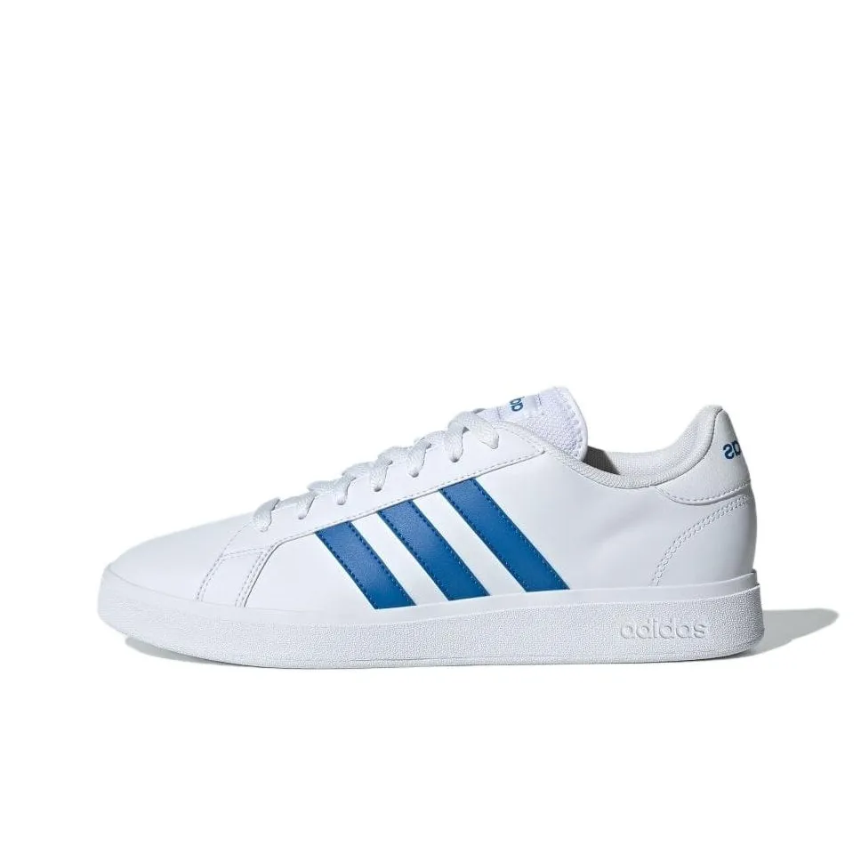 Adidas GRAND COURT Anti Slip Wear Resistant Low Top Skateboard Shoes Unisex White