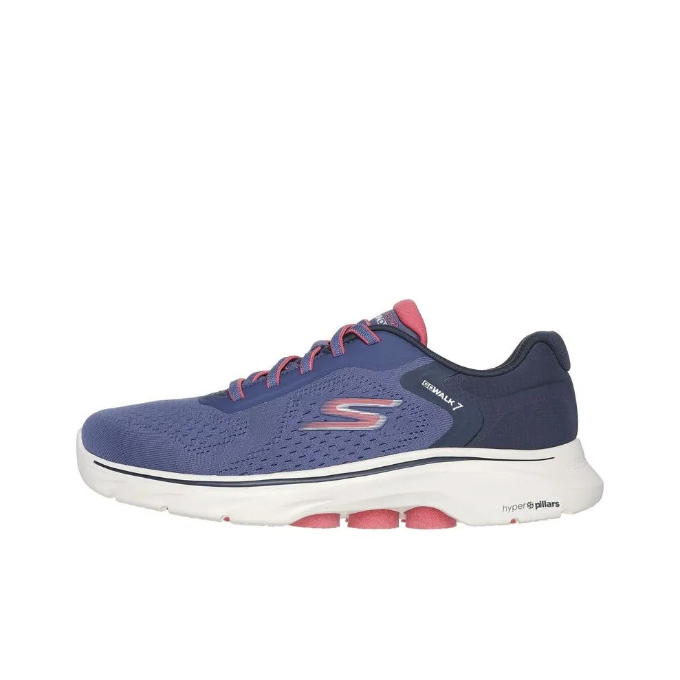 Skechers GO WALK 7 Durable Breathable Low Top Casual Shoes Women's Marine Blue