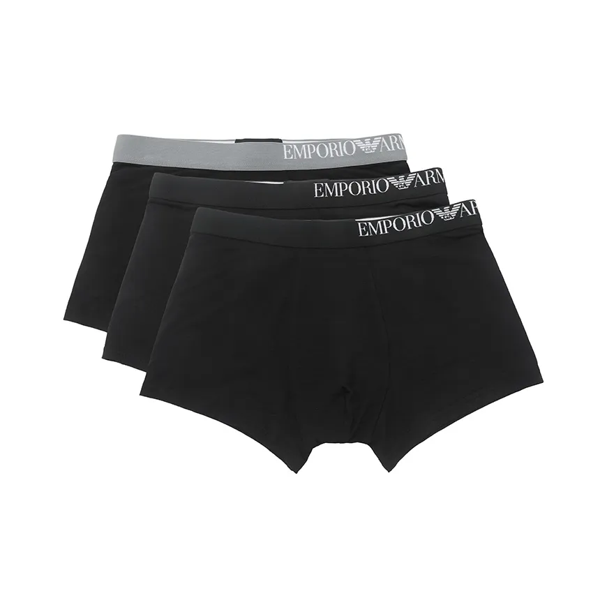 EMPORIO ARMANI SS23 Boxer Shorts Men's 3 Pack Black