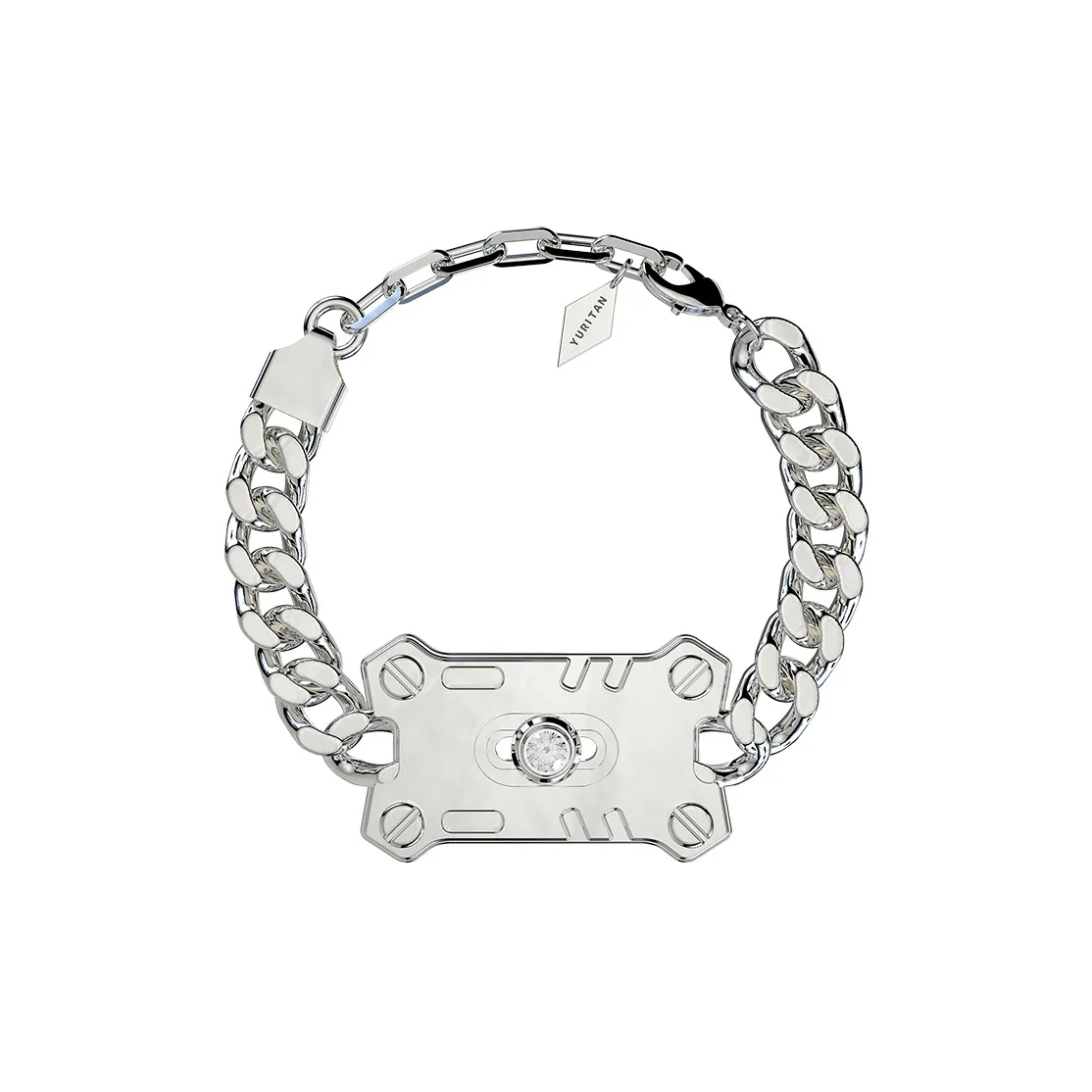 YURITAN Белое золото с покрытием медные браслеты унисекс