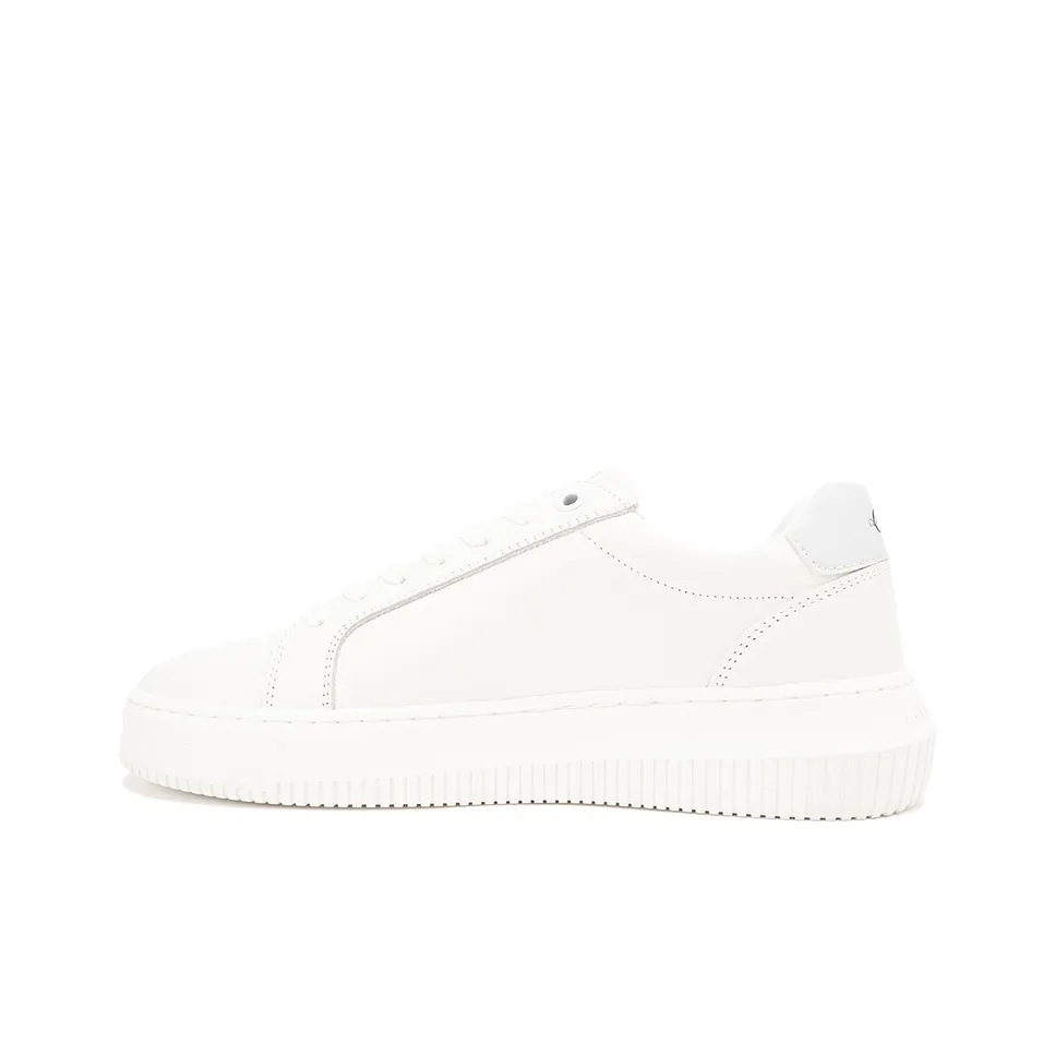 CALVIN KLEIN Low-Top Casual Shoes Women's Moon White/Light Blue Gray