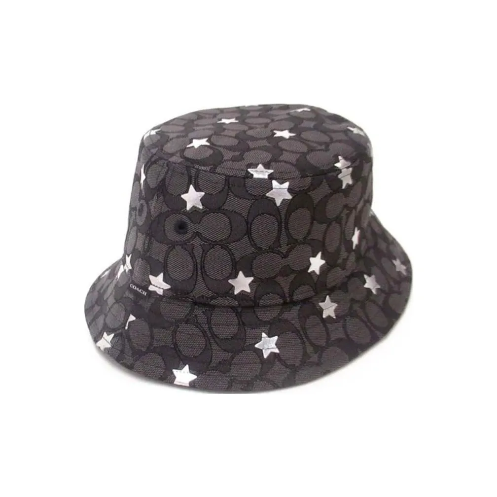 COACH Cotton Bucket Hats Женские Черный