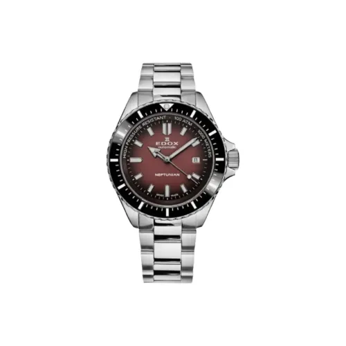 EDOX Автоматический Механический Часы Мужские Movement 44 мм Красные