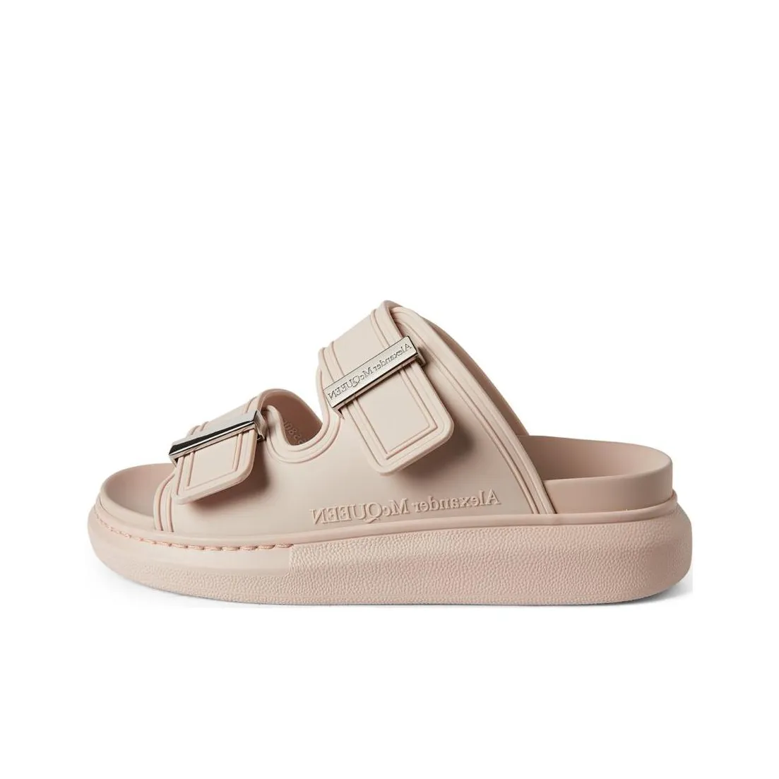 Alexander McQueen Hybrid Double Buckled Slides Women's