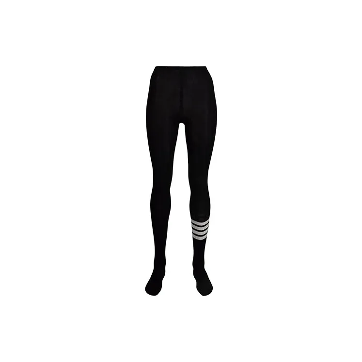 THOM BROWNE 4 Bar Striped Ribbed Tights