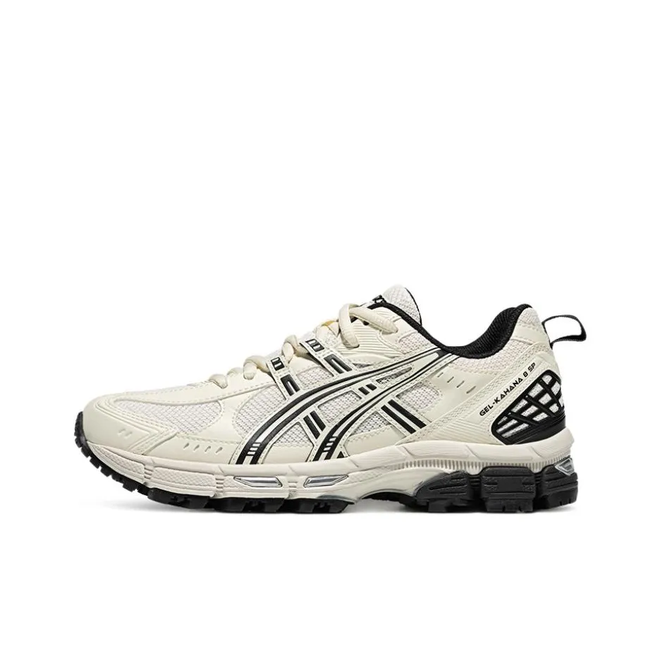 Asics Gel Kahana 8 Abrasion Resistant Breathable Low Top Casual Sprint Running Shoes Women's Beige Black