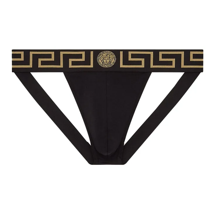 VERSACE Logo Embroidered Briefs