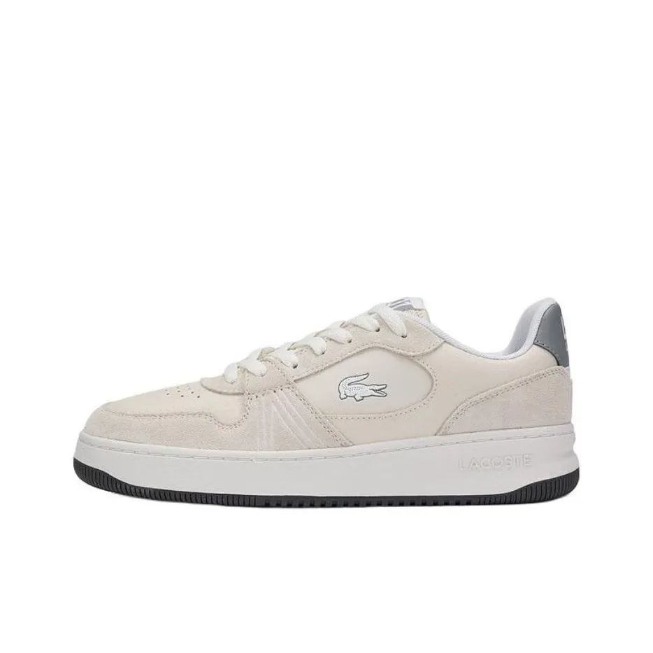 LACOSTE Low Top Skateboard Shoes Men's Ecru