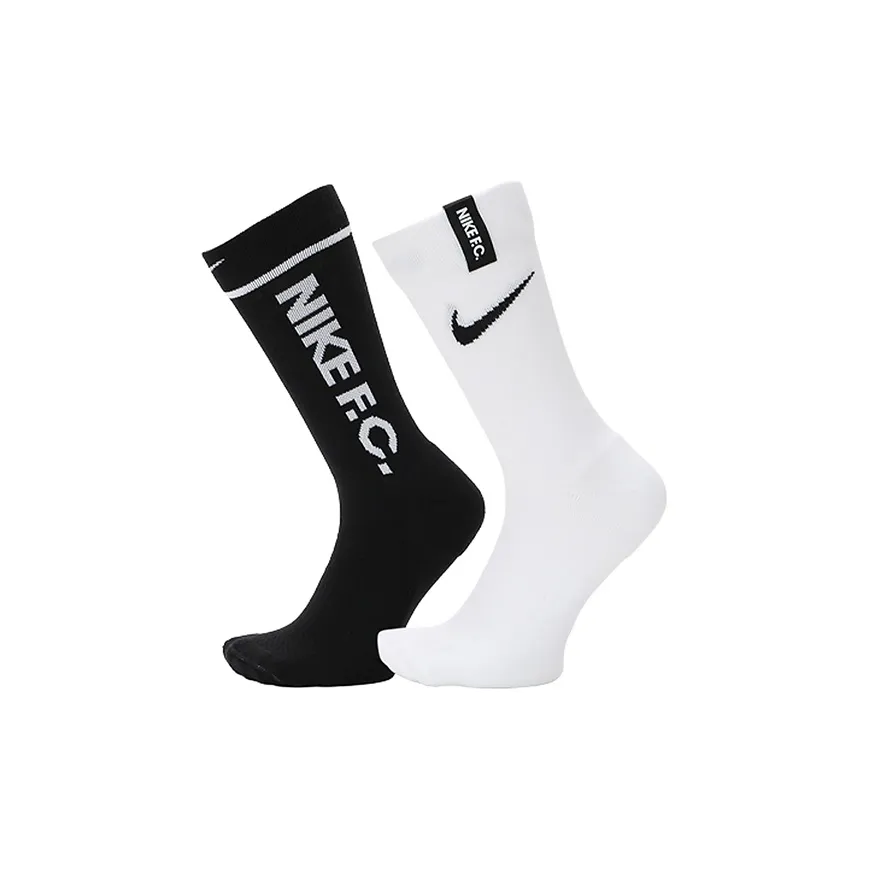 Nike 2 пачки белые/черные мужские носки MID до икры