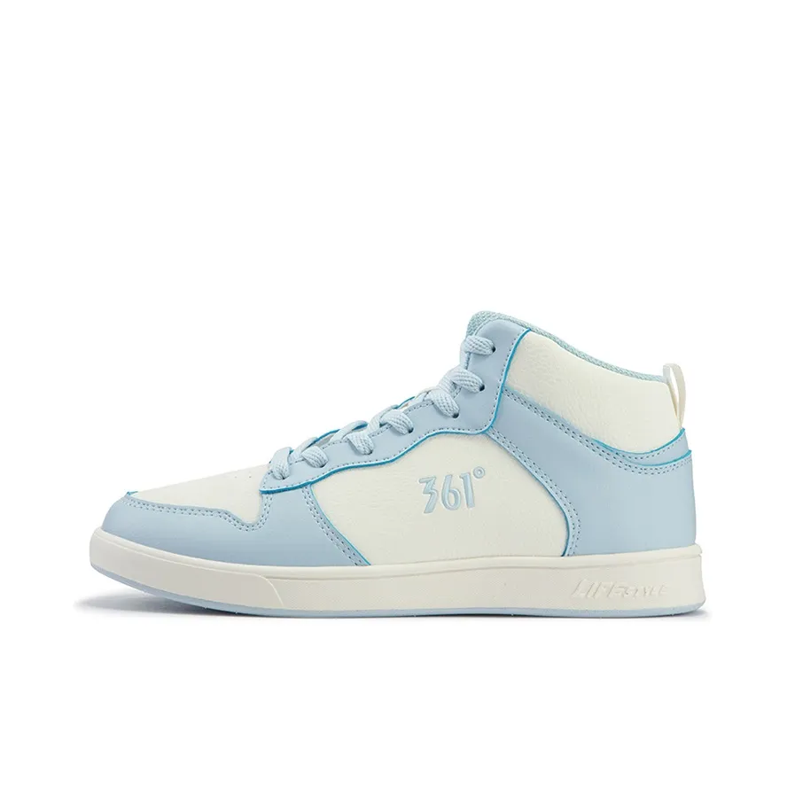 361° Air Force One Slip-resistant Abrasion-resistant MID Топ Скейтборд Кроссовки Женские Белый Синий