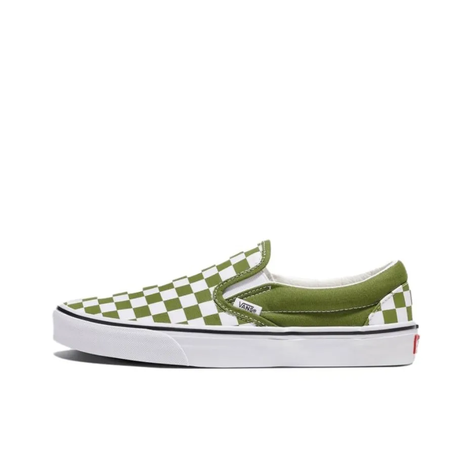 Vans Slip on Anti Slip Wear Resistant Low Top Skateboard Shoes Unisex Green