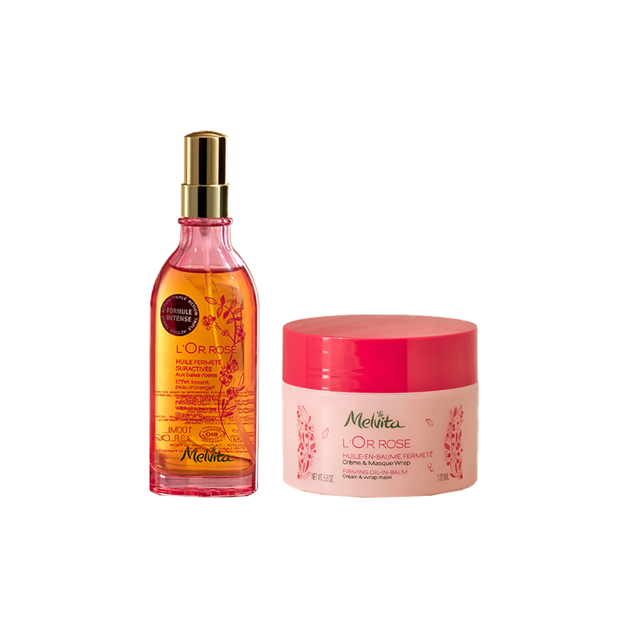 MELVITA Розовый Перец Масло Красота Укрепляющий Крем Наборы для Ухода Ароматический Увлажняющий Эффект 100 мл + 170 мл
