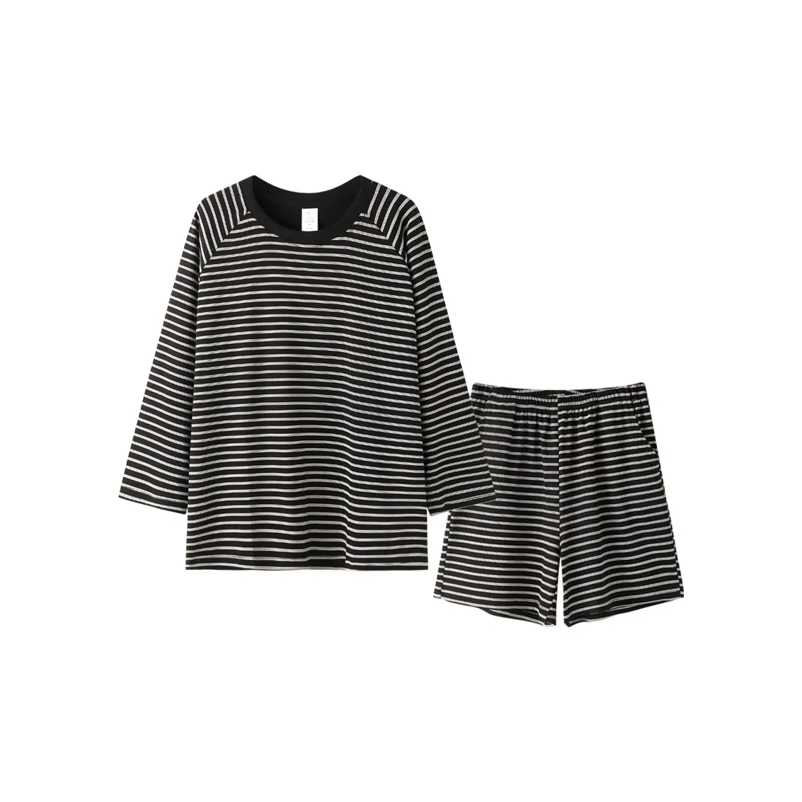 MEITENG Pajama Set Women's Black Gray