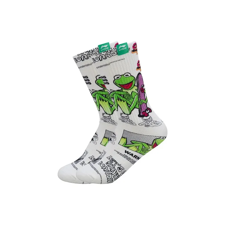 LiNing x Disney Носки Crew Унисекс 1 Пачка Белые