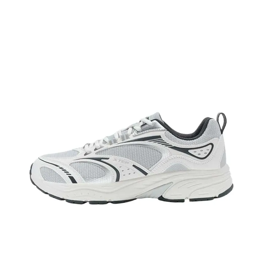 XTEP Millennium Lightweight Coating Low-Top Casual Unisex Moonstone Gray XTEP Миллениум Легкий Покрытие Низкий Топ Повседневный Унисекс Лунный Камень Серый