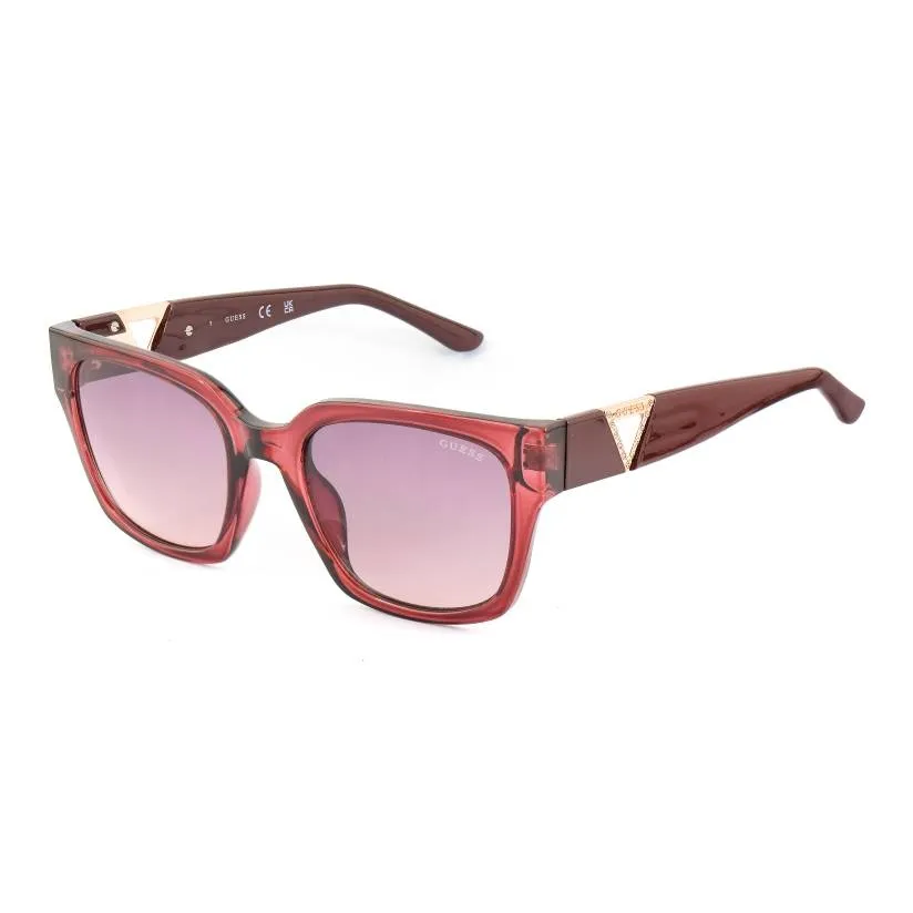 GUESS Resin Irregular Shape Sunglasses Women's Red