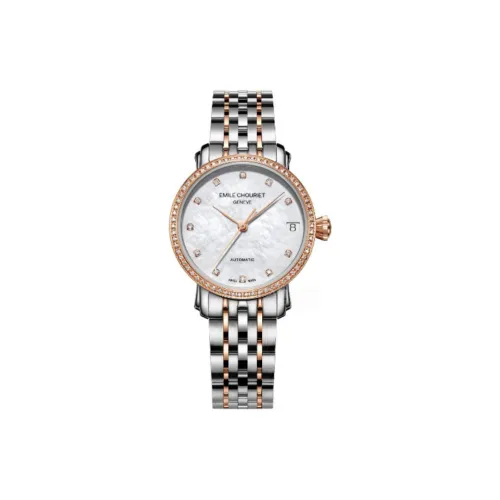 EMILE CHOURIET Автоматический Механический Движение Женские Часы 30MM Белый
