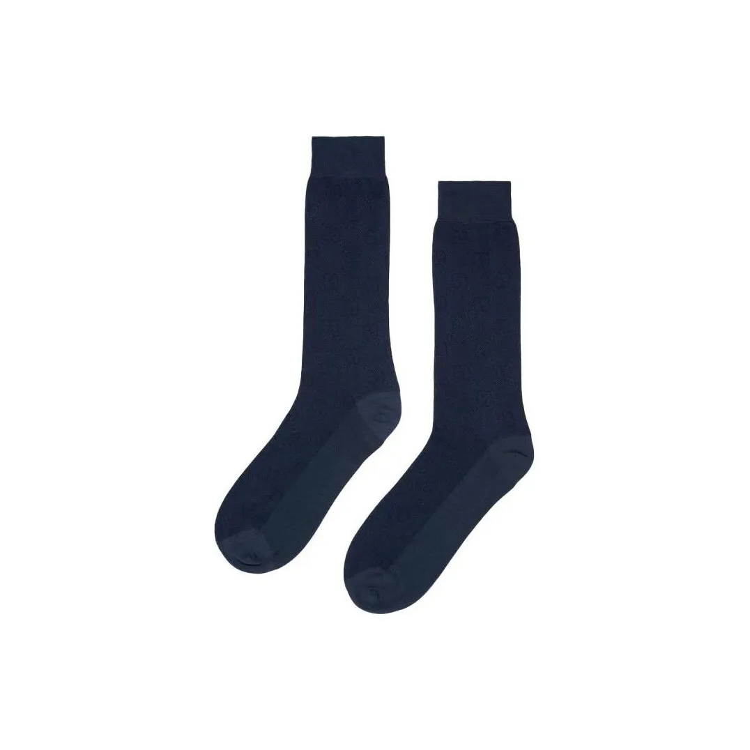 GUCCI SS23 Носки до колена Мужские 1 упаковка Темно-синий