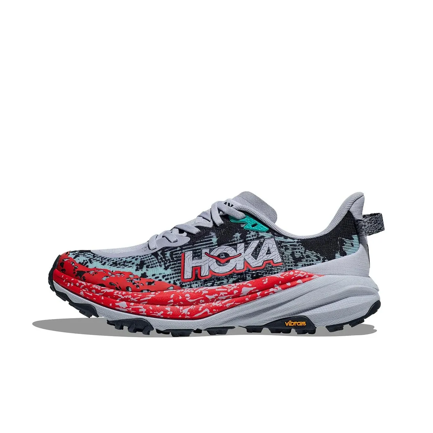 HOKA ONE ONE SPEEDGOAT 6 Противоскользящие устойчивые к истиранию низкий топ беговые кроссовки женские серые