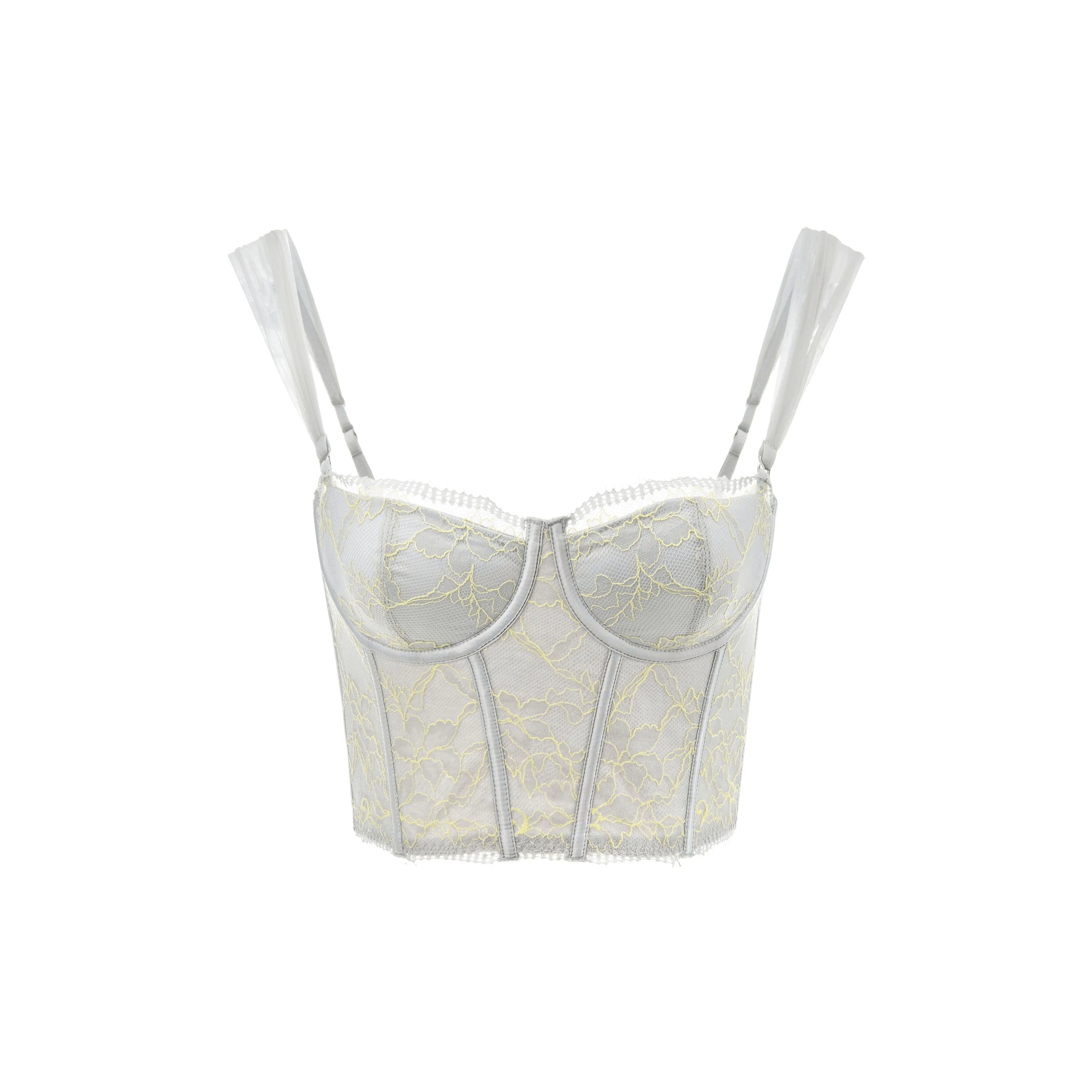 Yiner Life Топ на бретелях Верхняя одежда Ready Anti Sagging Women's Silver Серый