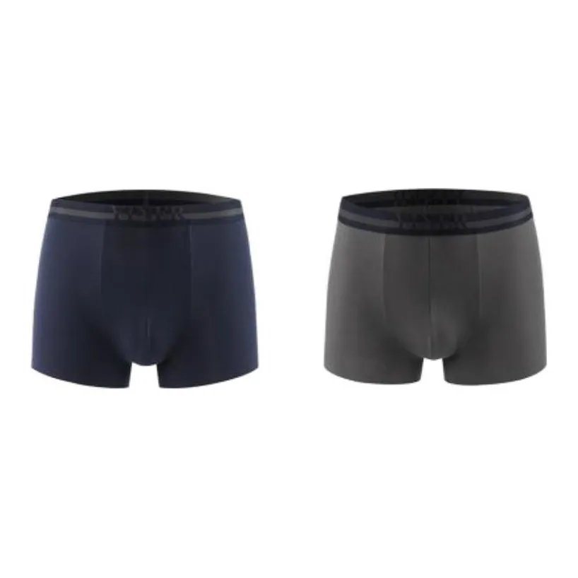 Yiner Life Solid Color Boxer Briefs Men's