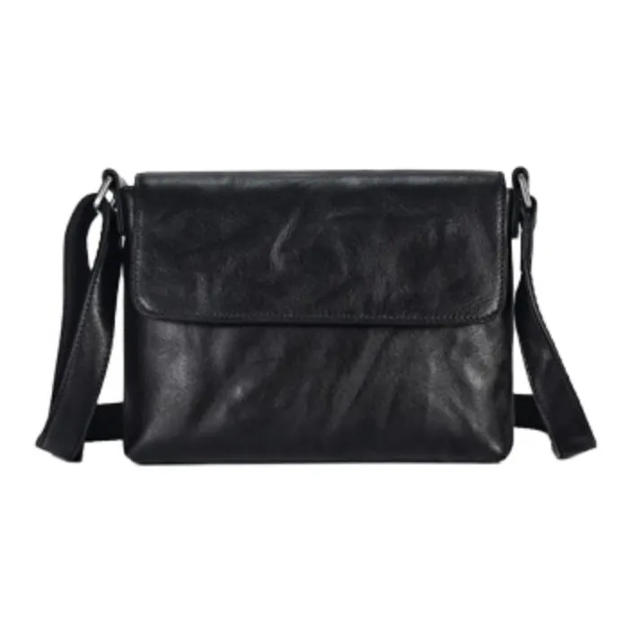 VIHUS Cow Leather Shoulder Bag Regular Men's Black