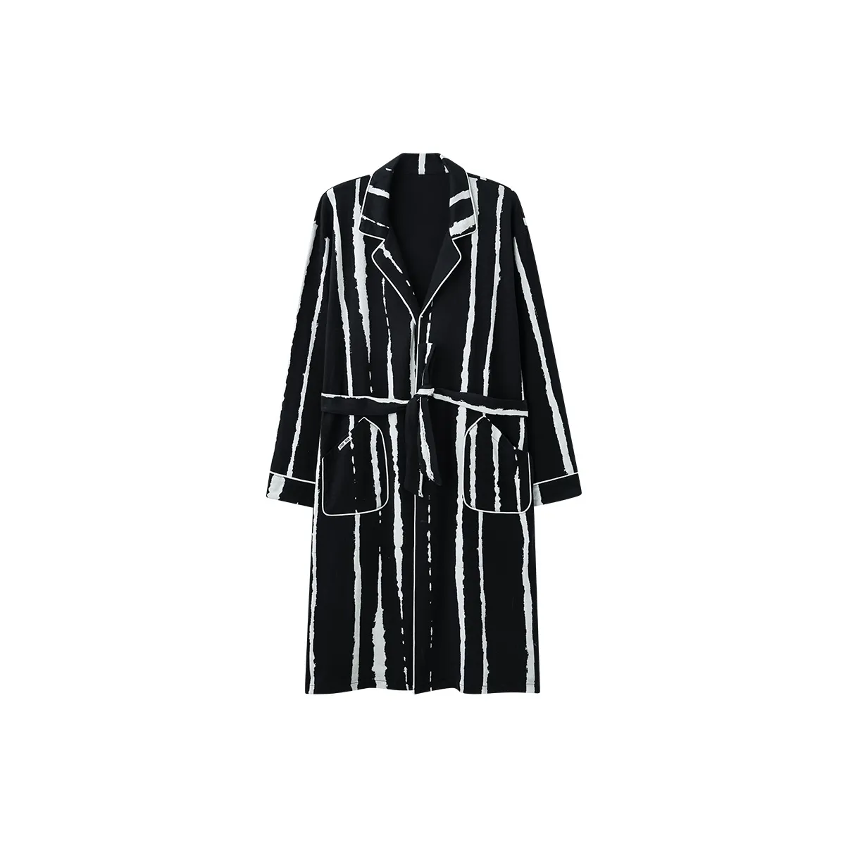 Qiao Ni Tong Мужской халат для сна черный