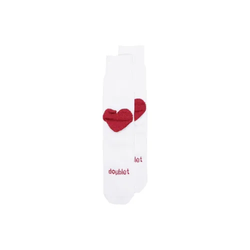 Doublet 1 шт Белый Унисекс MID Носки до икры