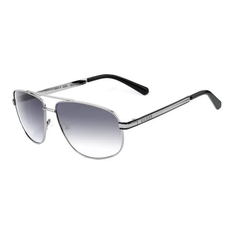GUESS Metal Aviator Sunglasses Men's Silver