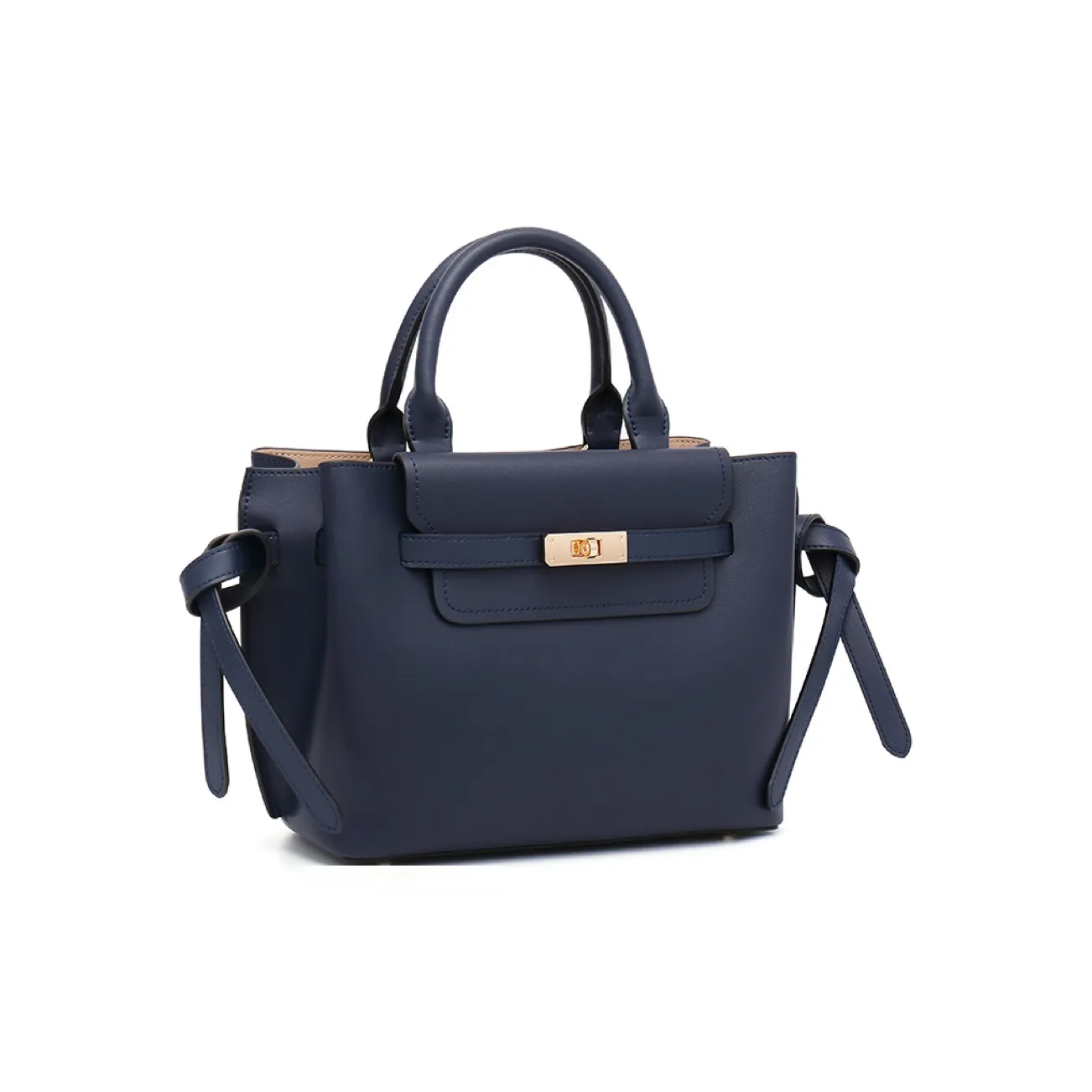 PIERPOLO Cow Leather Commute Birkin Bag Handbag Mommy Bag Shoulder Bag Crossbody Bag Regular Women's Blue/Khaki/Black
