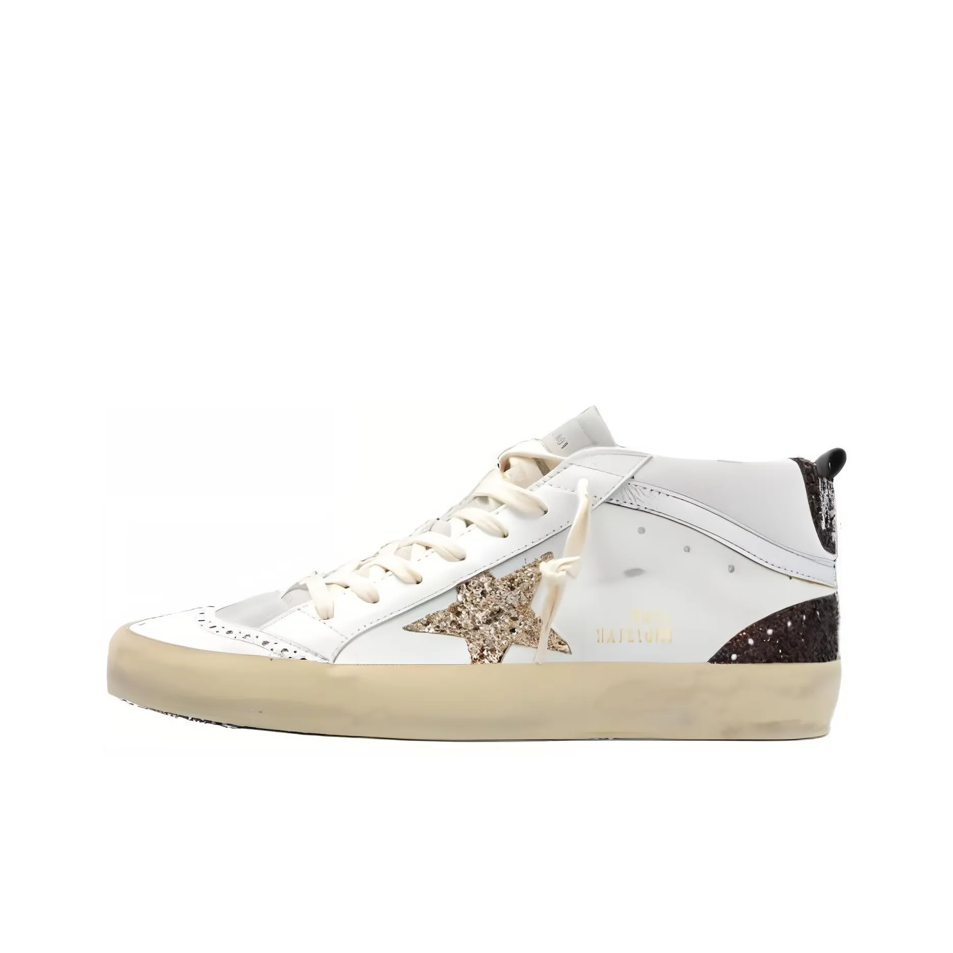 Golden Goose Mid Star Glitter-detail Sneakers