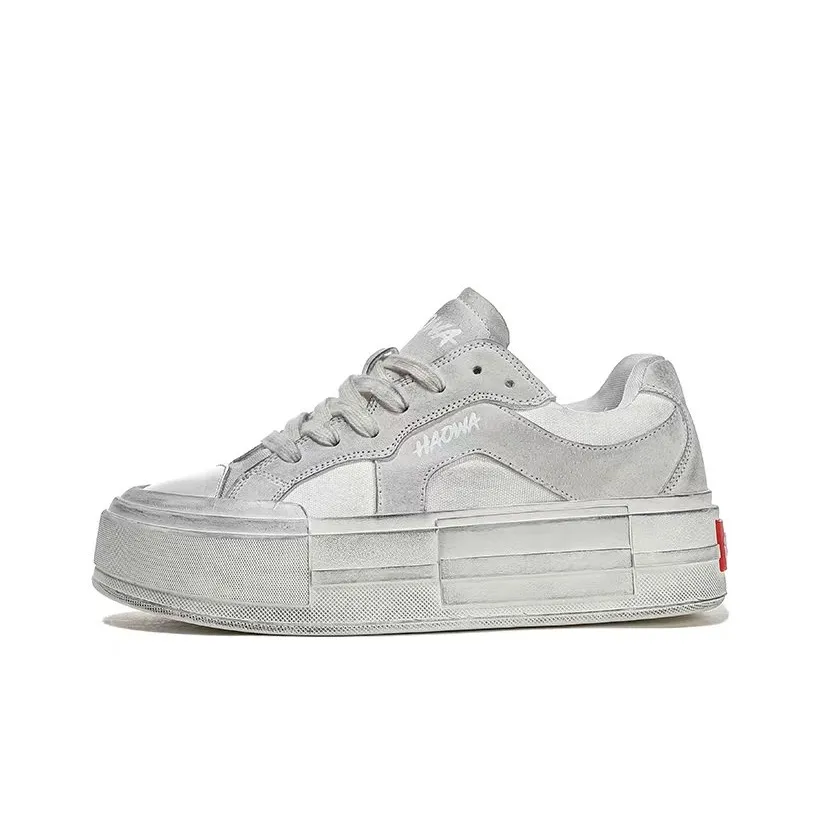 HAOWA VintageFroth Low Топ Casual Женский Винтаж Белый