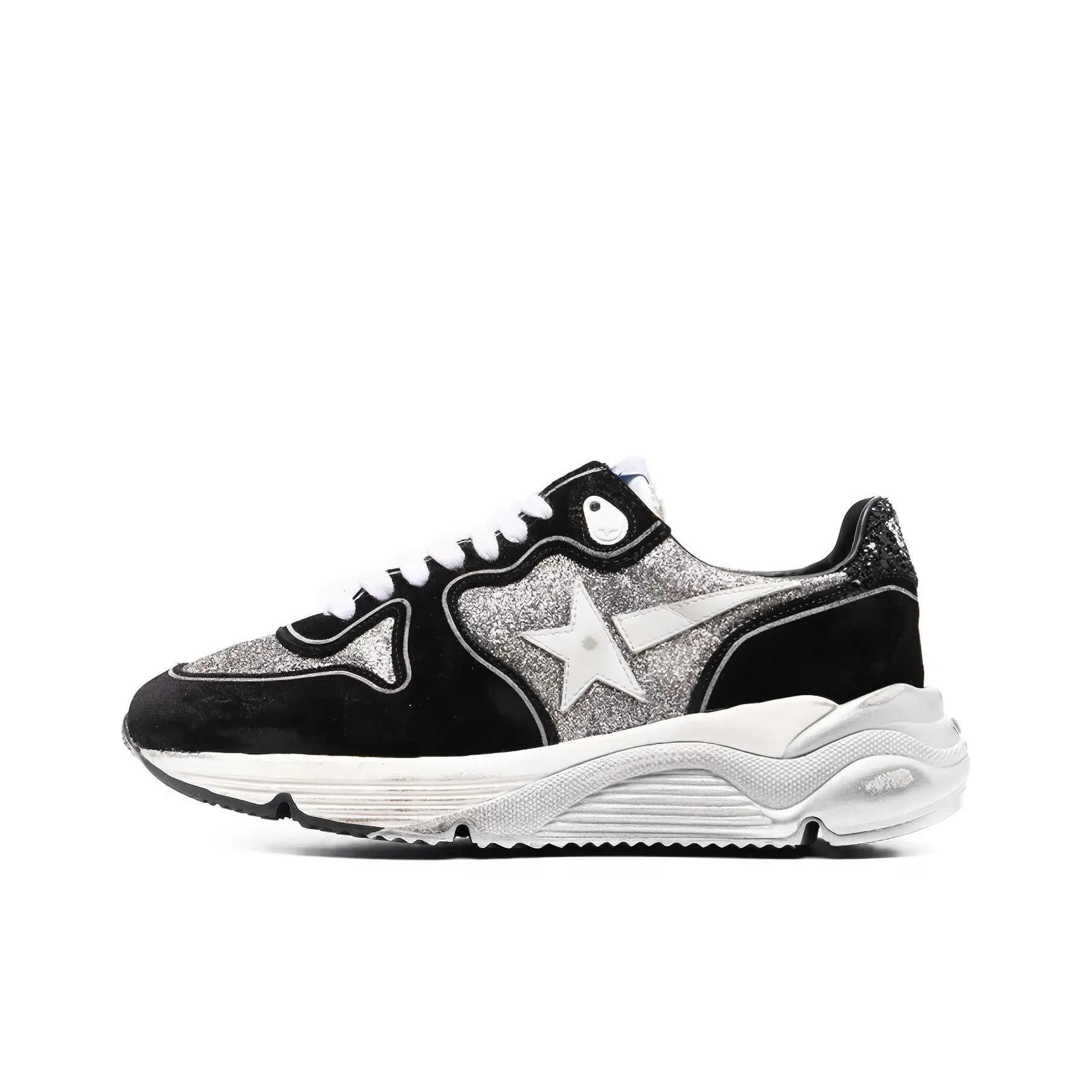 Golden Goose Running Sole Slip Resistant, Abrasion Resistant, Lightweight Low Top Casual Shoes Women's Black