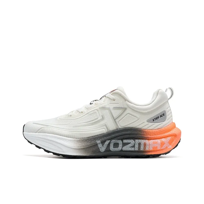 XTEP Амортизация Износостойкие Низкие Кроссовки для Бега Мужские Парус Белый