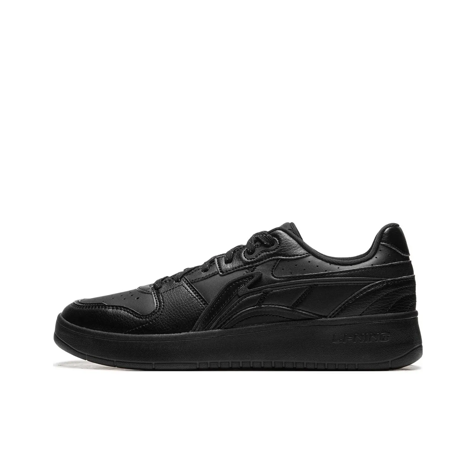 LiNing Acer Truncatum Slip Resistant Cushioning Abrasion Resistant Low Top Skateboard Shoes Men's Black