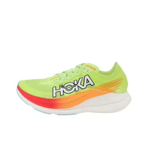 HOKA ONE ONE ROCKET X 2 Беговые кроссовки Низкие Зеленые Унисекс