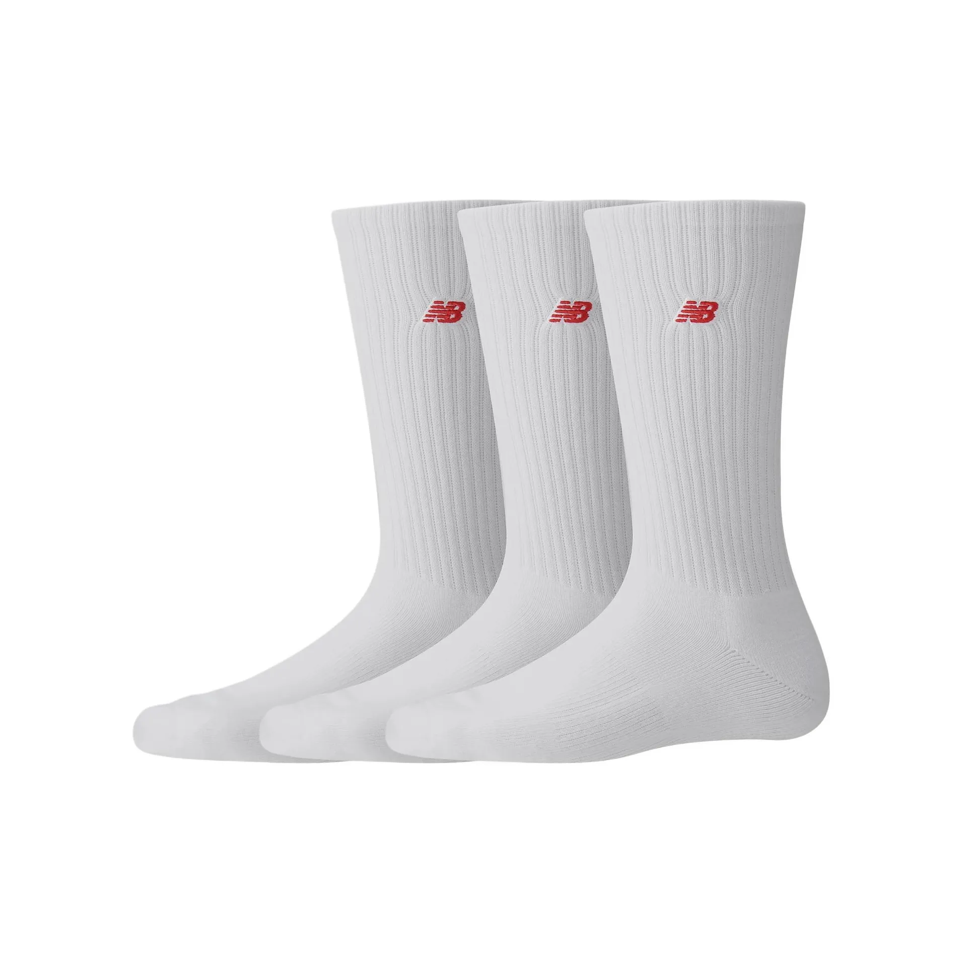 New Balance Mid Calf Socks Unisex 3 Pack White