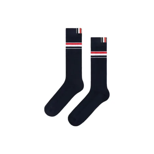 THOM BROWNE 1 шт Синий Мужские Колено высокие Носки