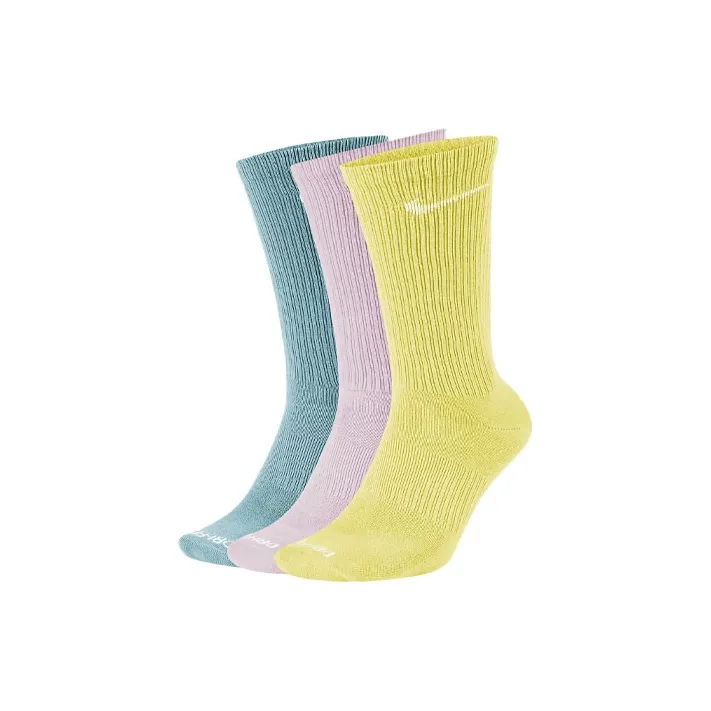 Найк Высокие Носки Унисекс Синий Розовый Желтый