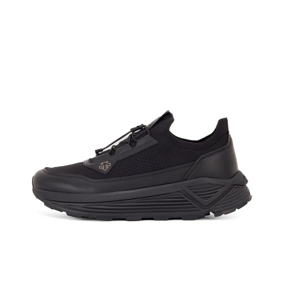 DESCENTE Abrasion Resistant Low Top Casual Shoes Men's Black