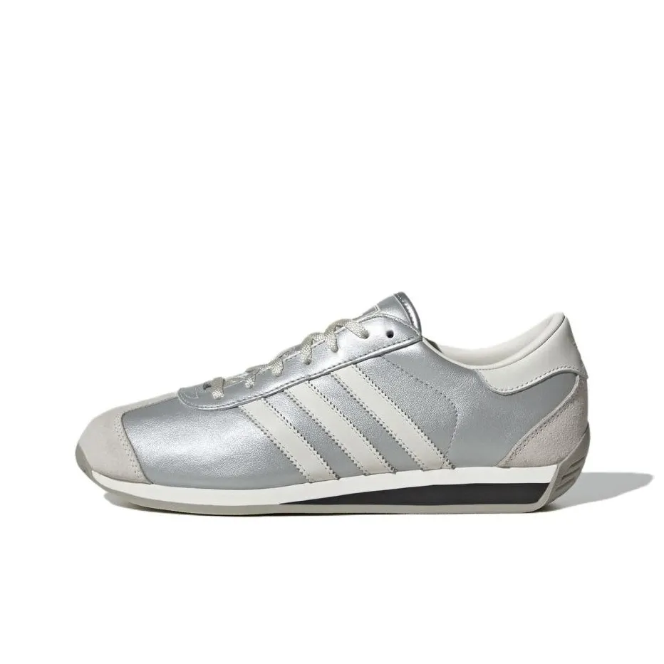 Adidas Originals Country 2 Slip Resistant Abrasion Resistant Low Топ Беговые кроссовки Унисекс Серебряный