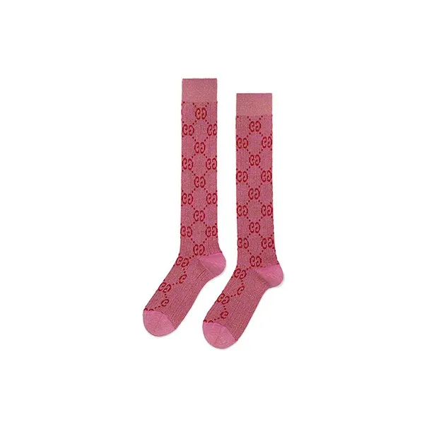 GUCCI Cotton Gg Socks 'Roseate/Pink'