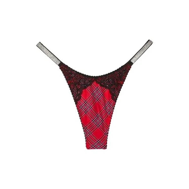 Victoria's Secret 1 шт Помада Красная клетка Женские Стринги