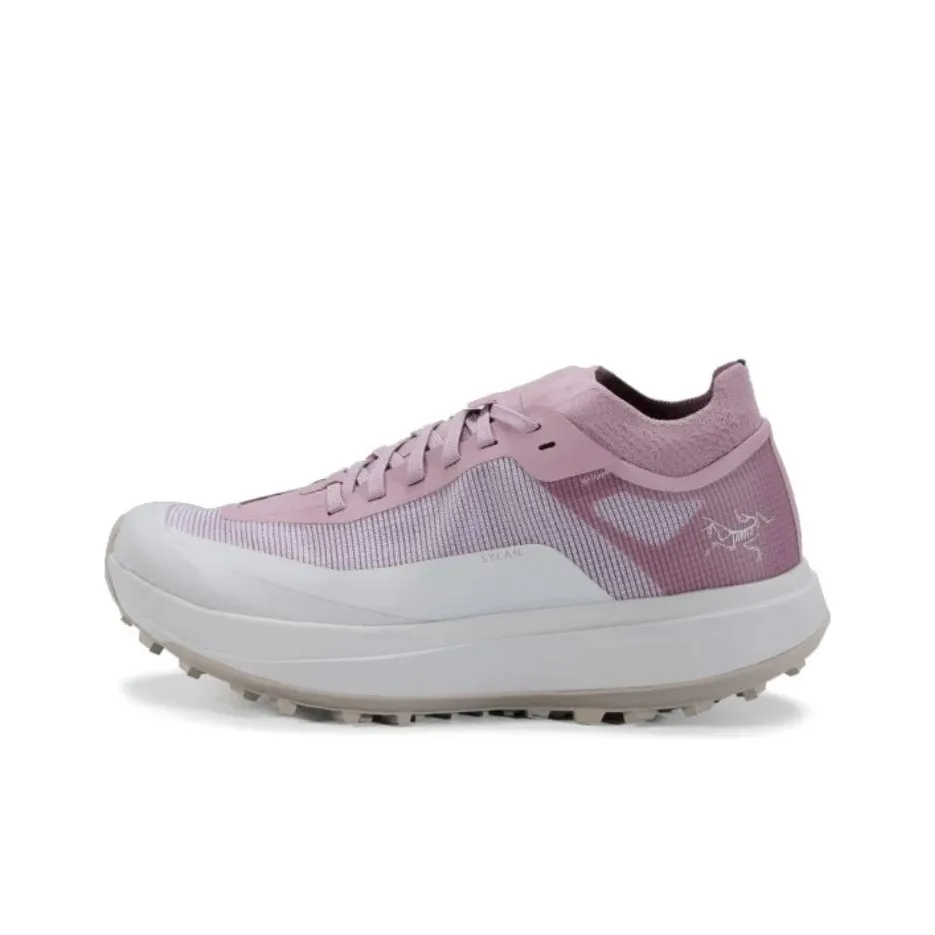 Arcteryx SYLAN Anti Slip Wear Resistant Low Top Trail Running Running Shoes Women's Gray Purple