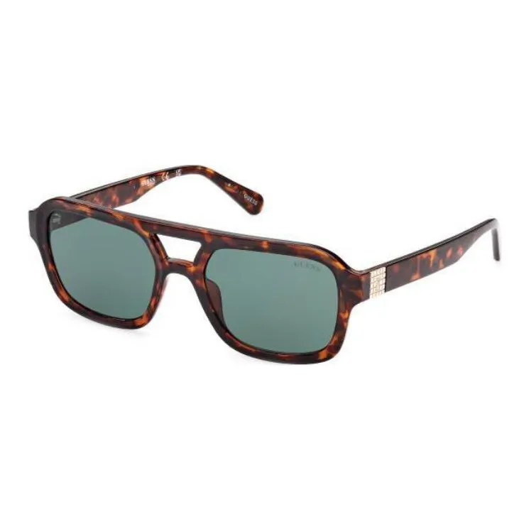GUESS Acetate Plastic Aviator Sunglasses Unisex Brown