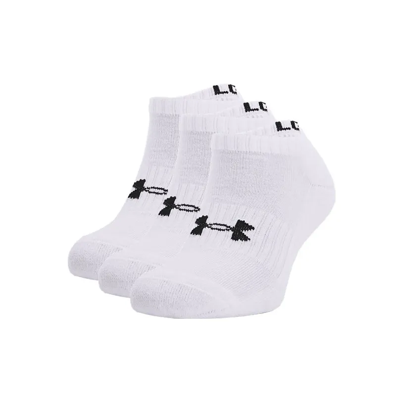 Низкие носки Under Armour унисекс 3 упаковки белые