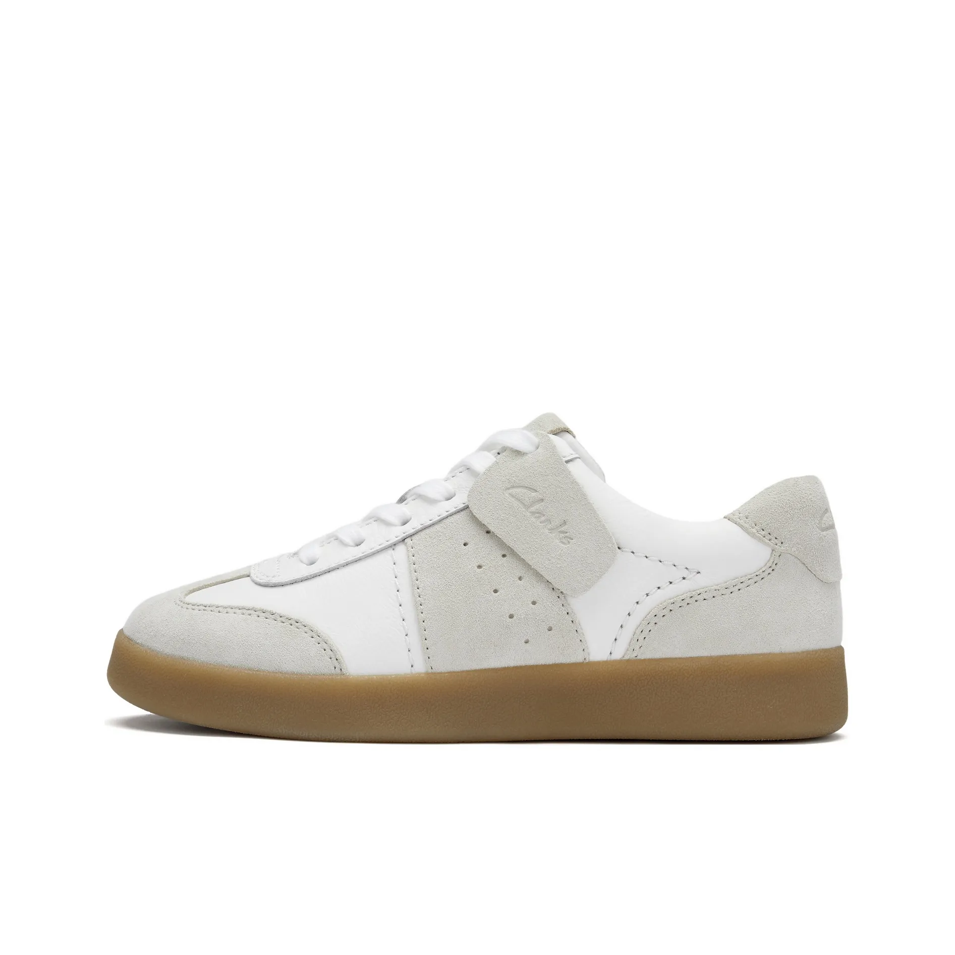 Clarks Low Топ Скейтборд Кроссовки Женские Белые